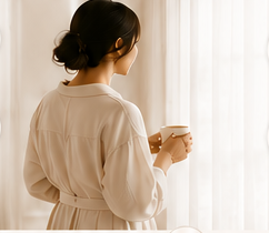 A quiet morning at the window